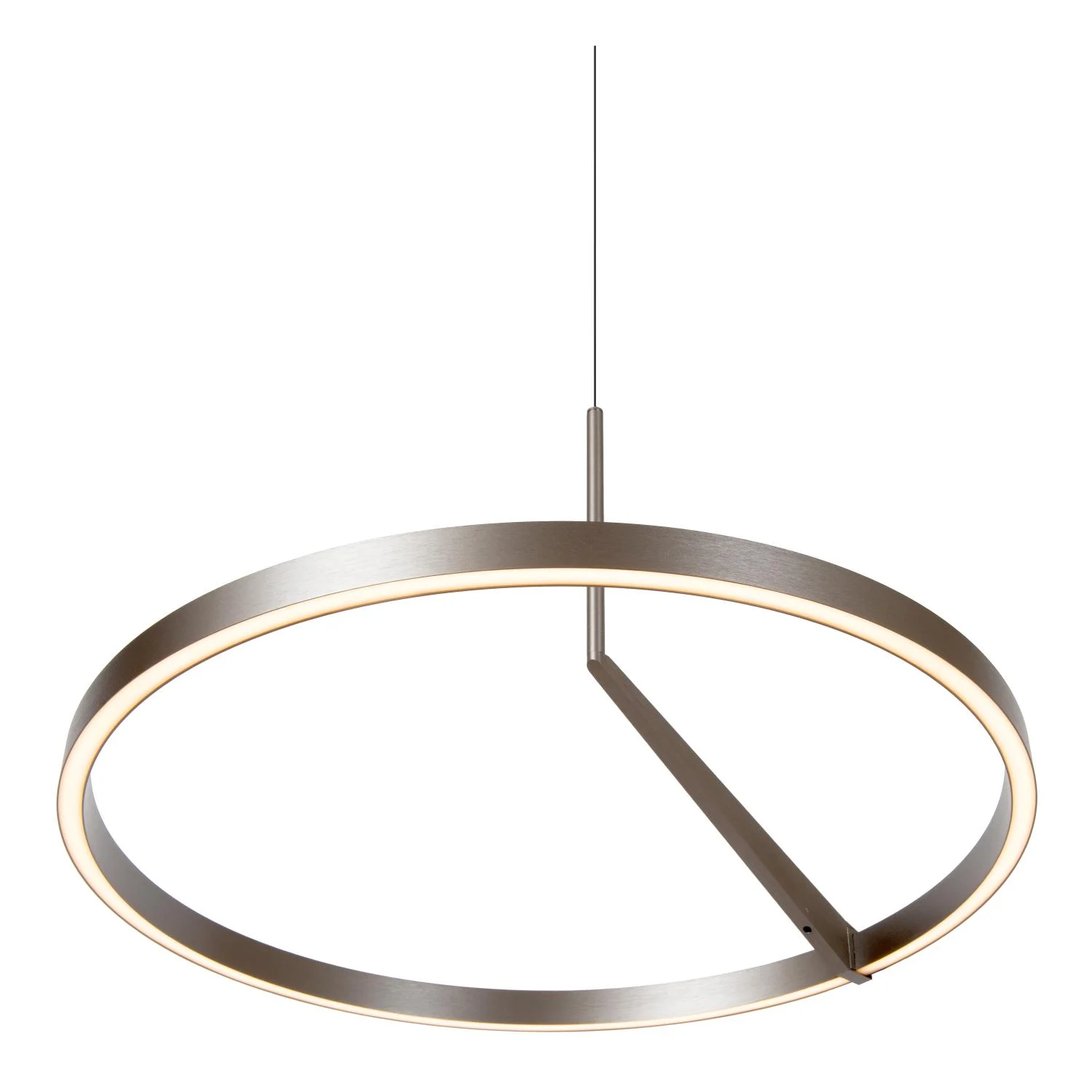 Lucide POTLESK - Zu00e1vesnu00e9 svetlo - u00d8 60 cm - LED tlmenu00e9. - CCT - 1x32W 2700K/4000K - senzor ruu010dnu00fdch vu013an - sivu00e9 u017eelezo | Pru00e9miovu00e9
