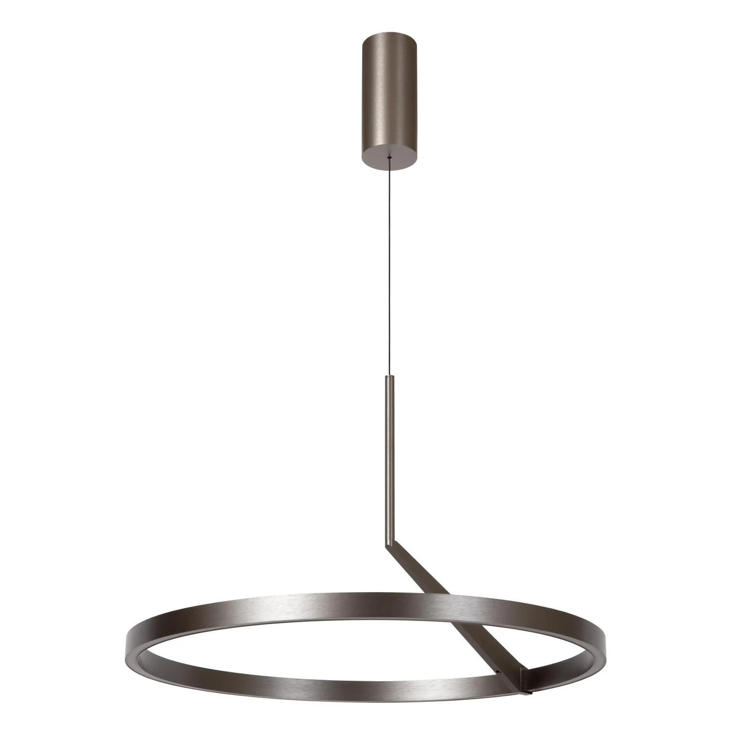 Lucide POTLESK - Zu00e1vesnu00e9 svetlo - u00d8 60 cm - LED tlmenu00e9. - CCT - 1x32W 2700K/4000K - senzor ruu010dnu00fdch vu013an - sivu00e9 u017eelezo | Pru00e9miovu00e9