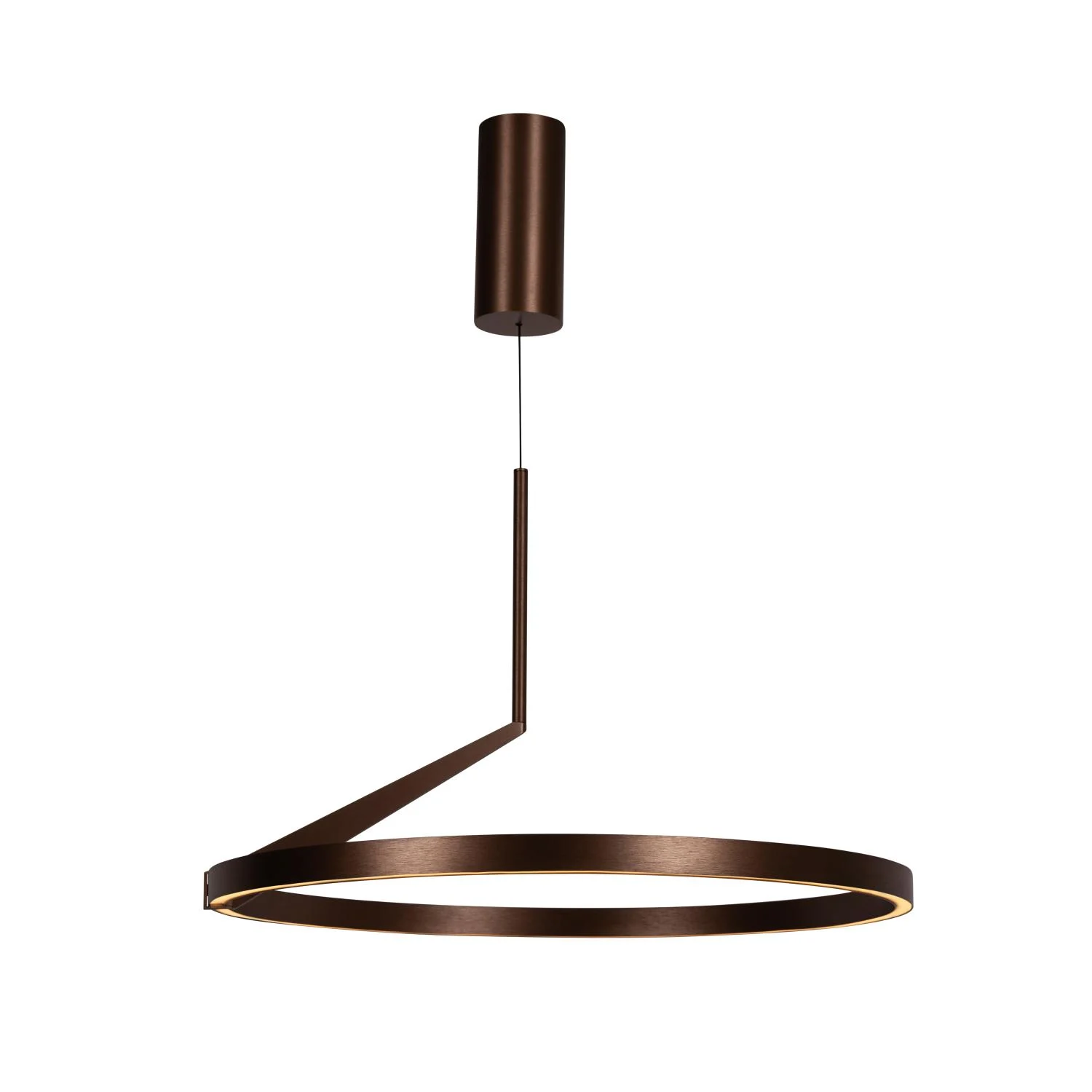 Lucide APLAUZ - Zu00e1vesnu00e9 svetlo - u00d8 60 cm - LED tlmenu00e9. - CCT - 1x32W 2700K/4000K - Senzor ruu010dnu00fdch vln - Coffee | Pru00e9miovu00e9