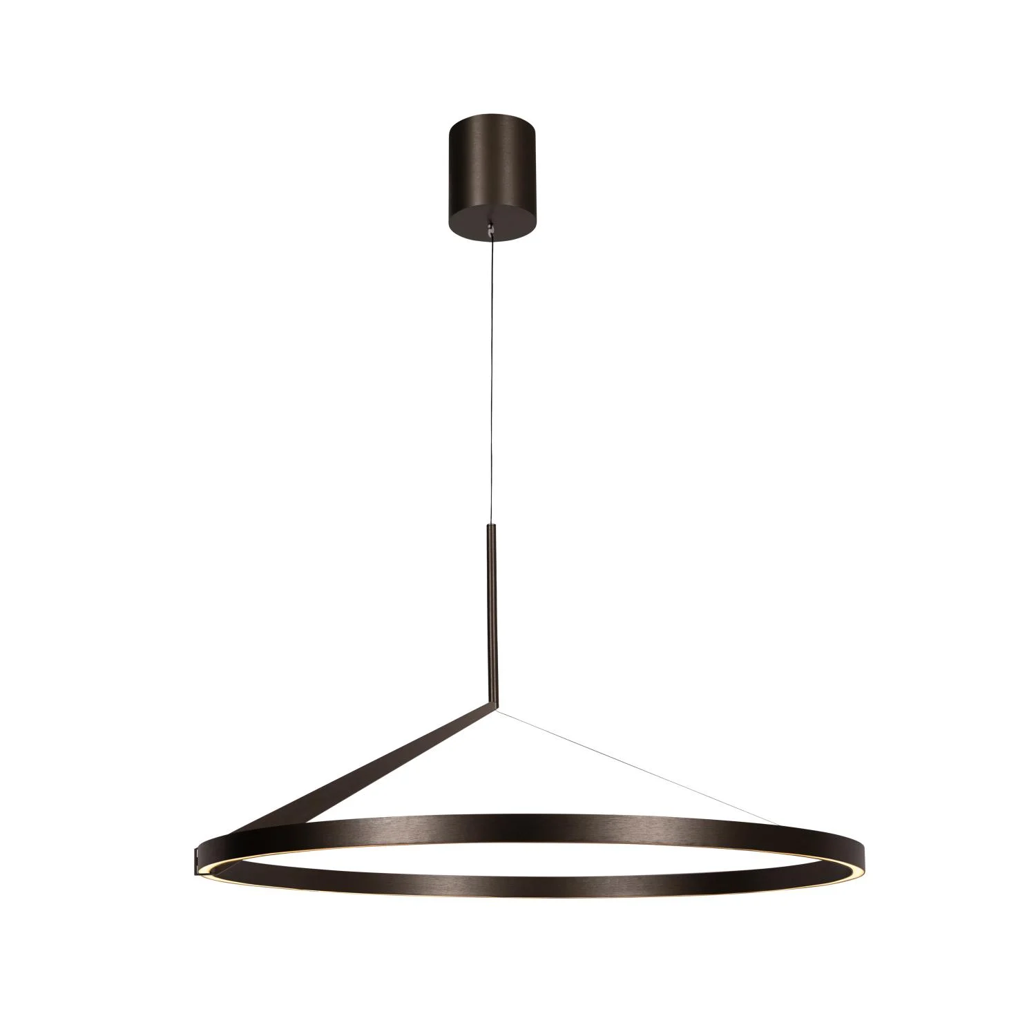 APLAUZ Lucide - Zu00e1vesnu00e9 svetlo - u00d8 80 cm - LED tlmenu00e9. - CCT - 1x50W 2700K/4000K - Senzor ruu010dnu00fdch vu013an - sivu00e9 u017eelezo | Pru00e9miovu00e9
