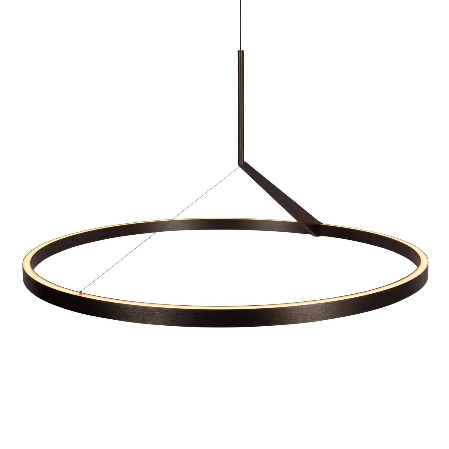 APLAUZ Lucide - Zu00e1vesnu00e9 svetlo - u00d8 80 cm - LED tlmenu00e9. - CCT - 1x50W 2700K/4000K - Senzor ruu010dnu00fdch vu013an - sivu00e9 u017eelezo | Pru00e9miovu00e9