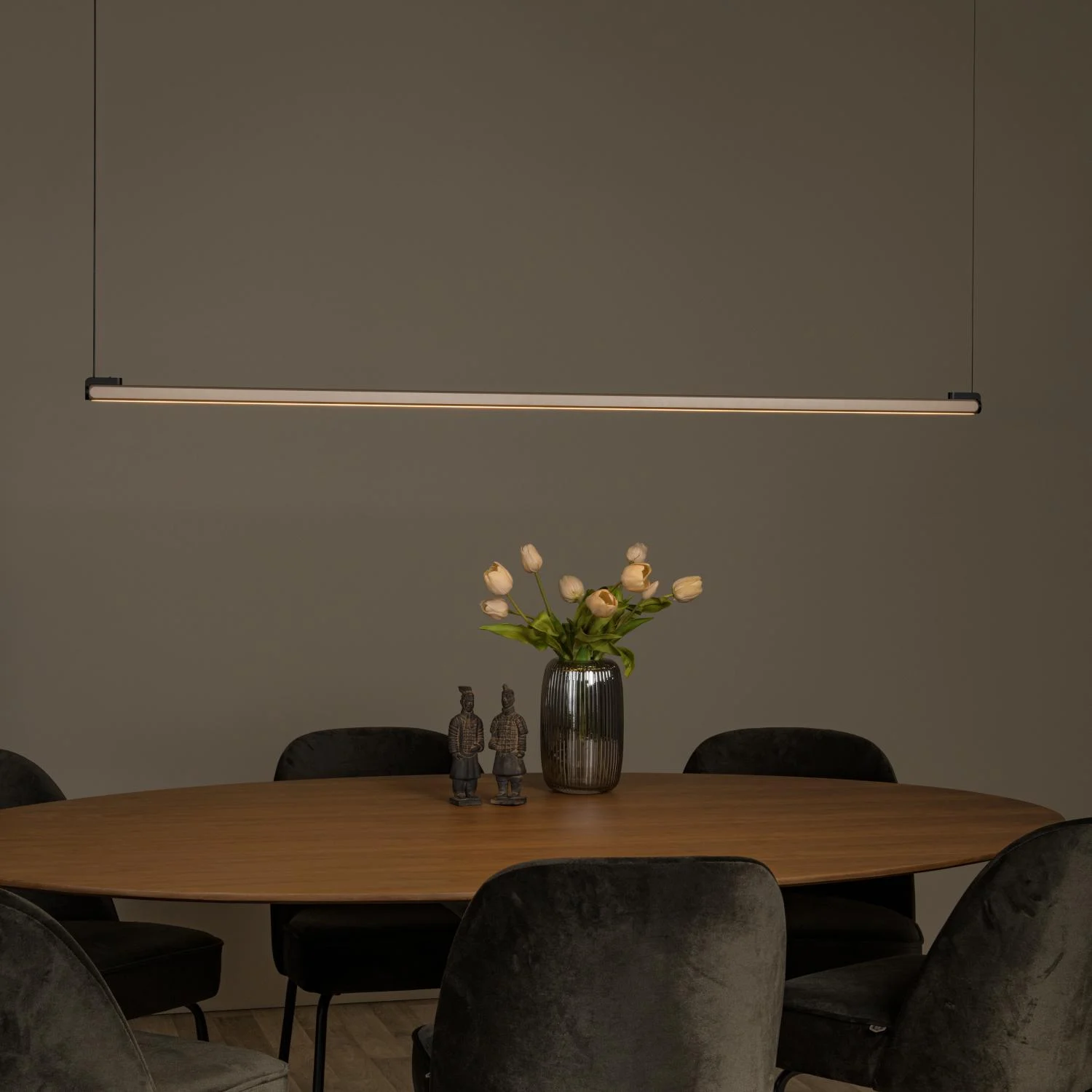 Lucide BRAGA - Zu00e1vesnu00e9 svetlo - LED tlmenu00e9. - CCT - 1x36W 2700K/4000K - senzor ruu010dnu00fdch vln - Coffee | Pru00e9miovu00e9