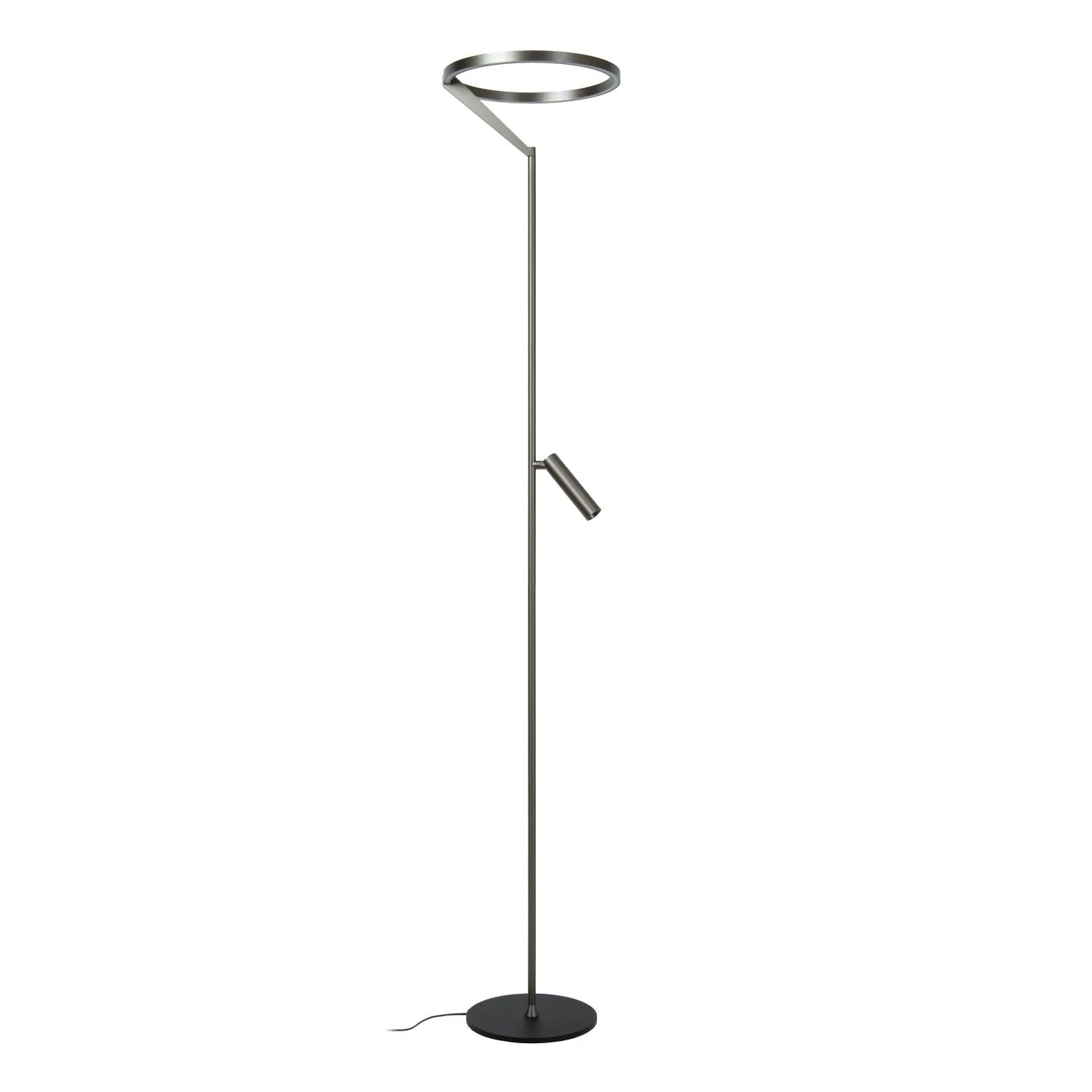 Lucide POTLESK - Stojacia lampa - u00d8 33 cm - LED tlmenu00e1. - CCT - 2700K/4000K - Sivu00e9 u017eelezo | Pru00e9miovu00e9