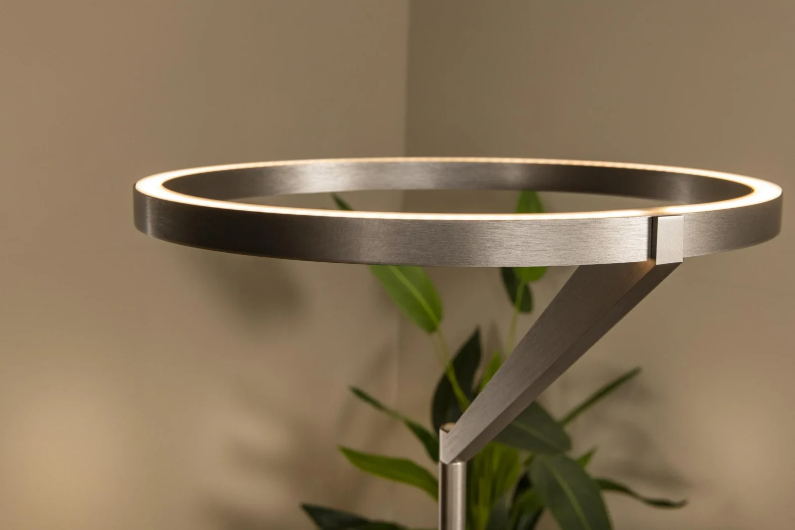 Lucide POTLESK - Stojacia lampa - u00d8 33 cm - LED tlmenu00e1. - CCT - 2700K/4000K - Sivu00e9 u017eelezo | Pru00e9miovu00e9