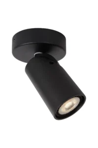 Lucide XYRUS - Stropnu00e9 reflektory - u00d8 9 cm - LED Stmievanie po teplu00e9 - GU10 - 1x5W 2200K/3000K - u010dierna