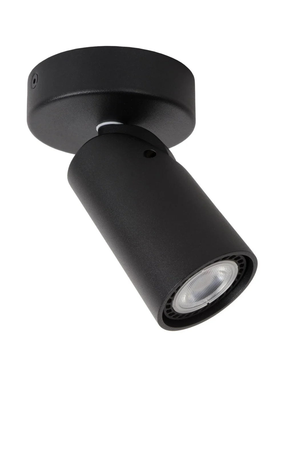Lucide XYRUS - Stropnu00e9 reflektory - u00d8 9 cm - LED Stmievanie po teplu00e9 - GU10 - 1x5W 2200K/3000K - u010dierna
