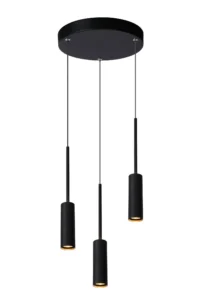 Lucide TUBULE - zu00e1vesnu00e9 svetlo - u00d8 26 cm - LED - 3x7W 2700K - u010dierna