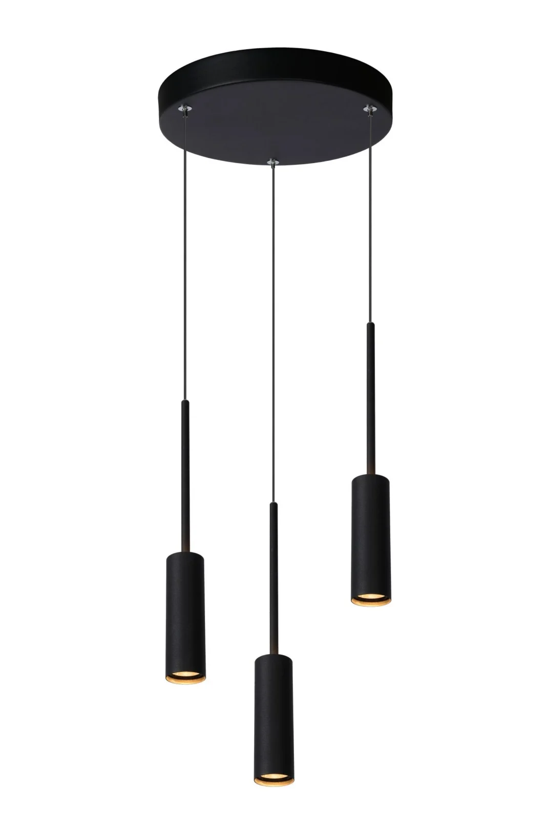 Lucide TUBULE - zu00e1vesnu00e9 svetlo - u00d8 26 cm - LED - 3x7W 2700K - u010dierna