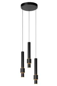 Lucide MARGARY - zu00e1vesnu00e9 svetlo - u00d8 28 cm - LED tlmenu00e9 - 3x4W 2700K - u010dierne