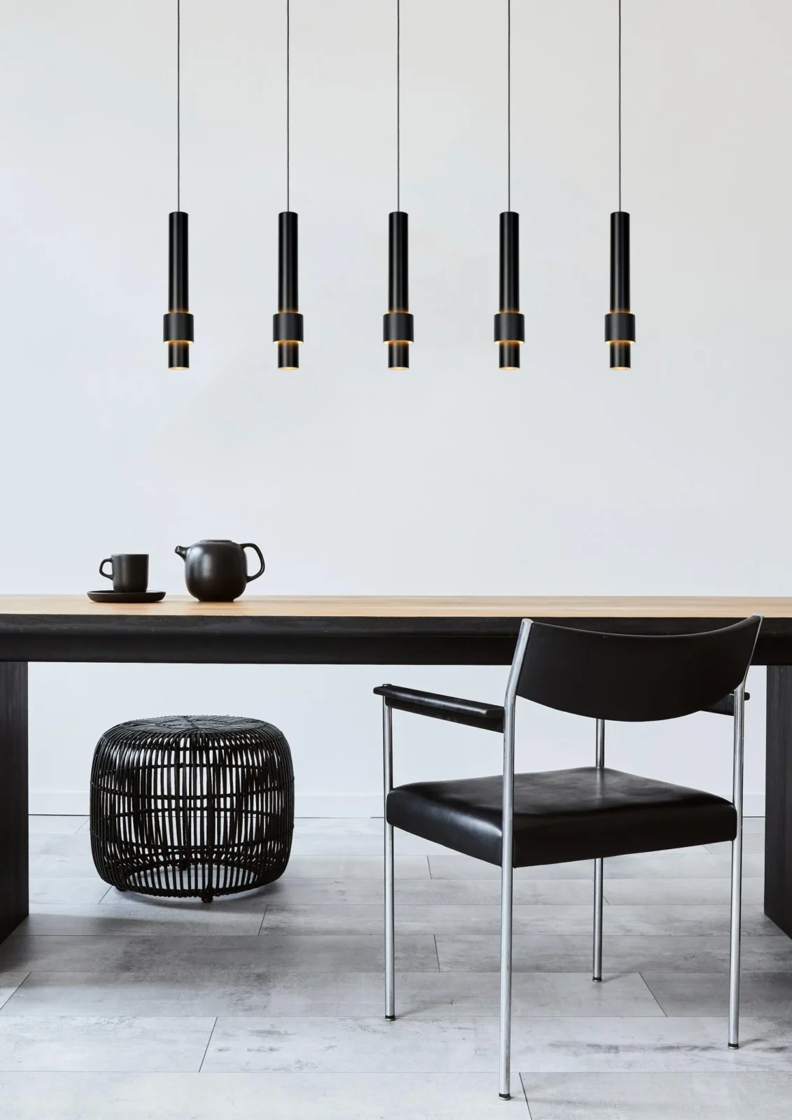 Lucide MARGARY - zu00e1vesnu00e9 svetlo - LED tlmenu00e9 - 5x4,2W 2700K - u010dierne
