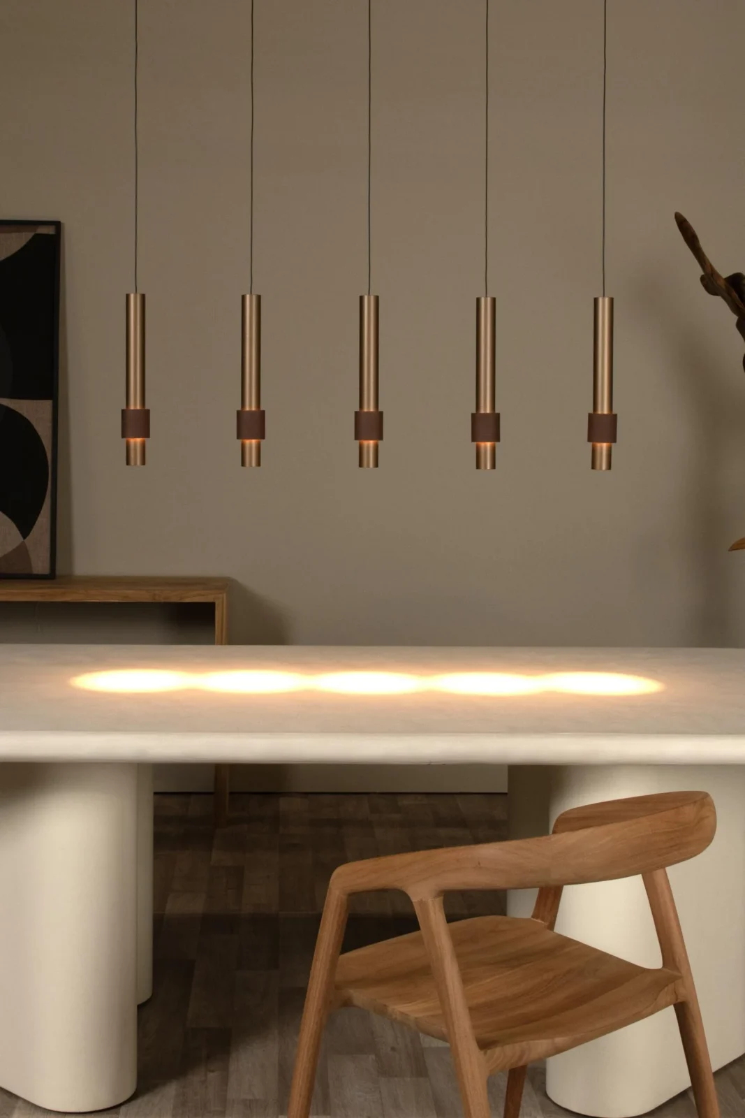 Lucide MARGARY - Zu00e1vesnu00e9 svetlo - LED tlmenu00e9. - 5x4,2W 2700K - ku00e1va