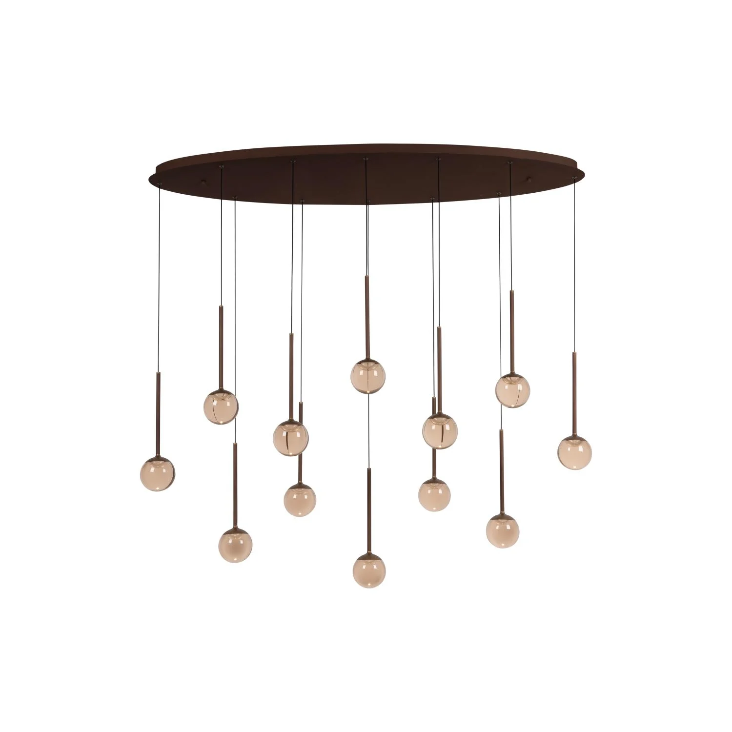 Lucide CALINA - zu00e1vesnu00e9 svetlo - LED tlmenu00e9. - CCT - 12x7W 2200K/3300K - s vymeniteu013enu00fdm LED modulom - Coffee | Pru00e9miovu00e9