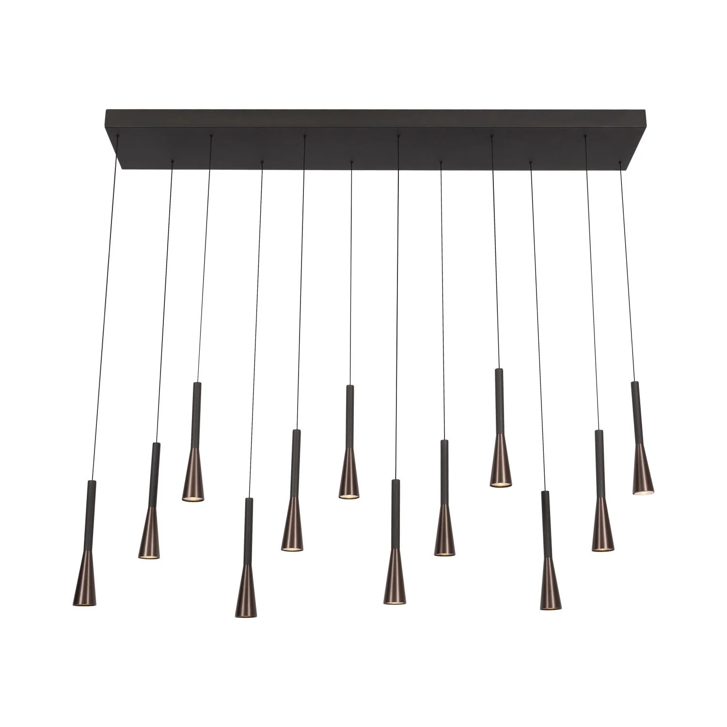 Lucide JOAKIM - zu00e1vesnu00e9 svetlo - LED tlmenu00e9. - CCT - 12x7W 2700K/4000K - s vymeniteu013enu00fdm LED modulom - Coffee | Pru00e9miovu00e9