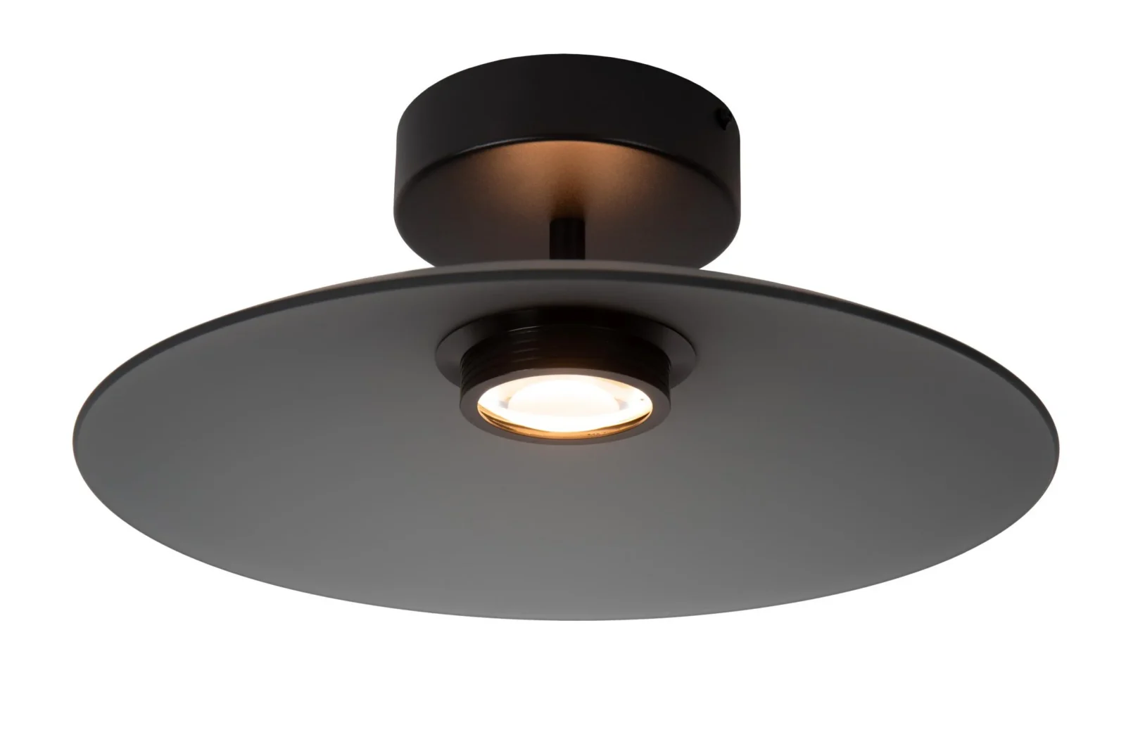 Lucide MENGA - Zapustenu00e9 stropnu00e9 svetlo - u00d8 40 cm - LED stmenu00e9. - 1x11W 2700K - dymovu00e1 sivu00e1 | Pru00e9miovu00e9