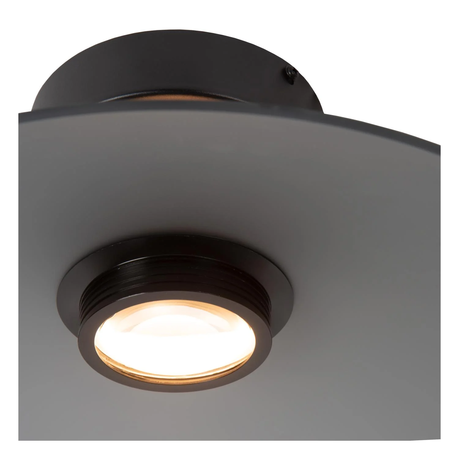 Lucide MENGA - Zapustenu00e9 stropnu00e9 svetlo - u00d8 40 cm - LED stmenu00e9. - 1x11W 2700K - dymovu00e1 sivu00e1 | Pru00e9miovu00e9