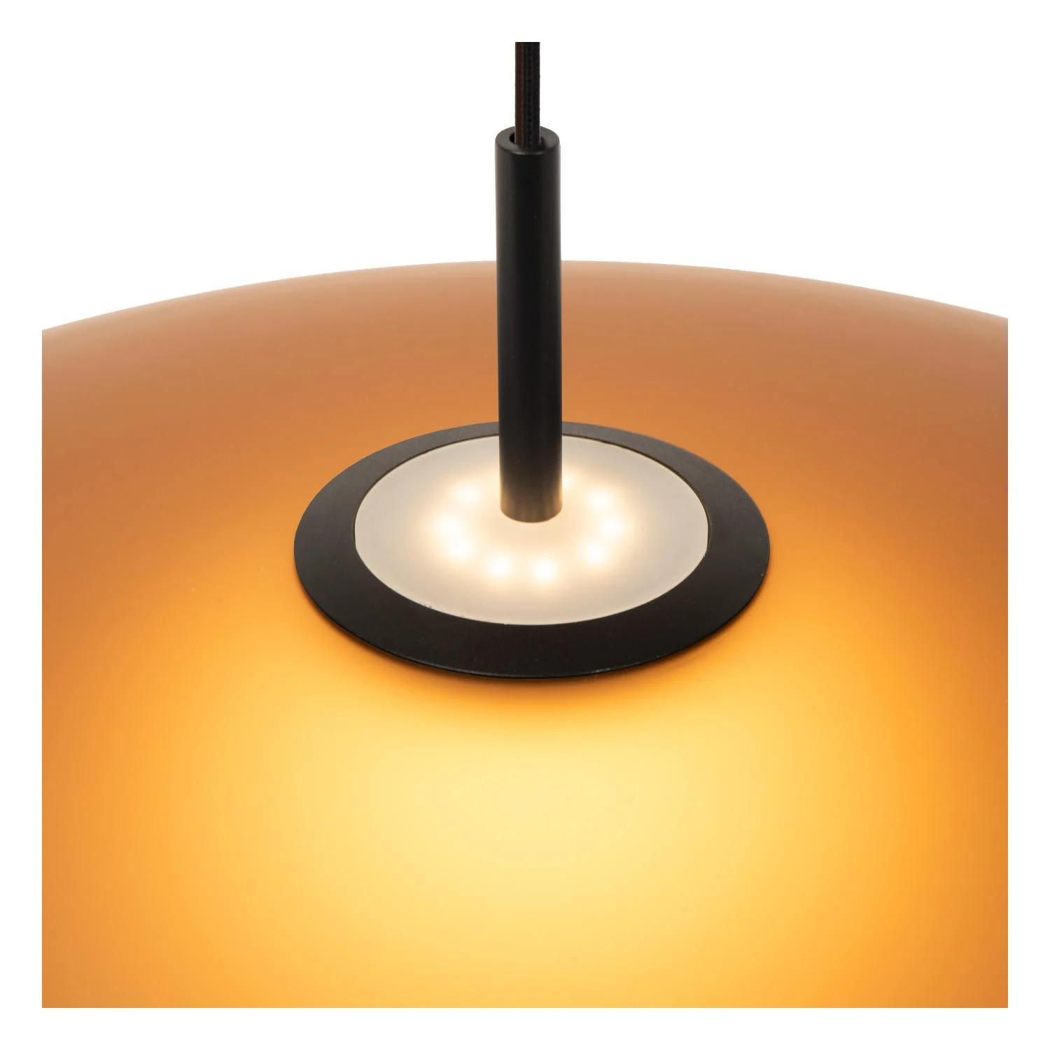 Lucide MENGA - zu00e1vesnu00e9 svetlo - u00d8 60 cm - LED tlmenu00e9 - 1x18,6W 2700K - jantu00e1rovu00e9 | Pru00e9miovu00e9