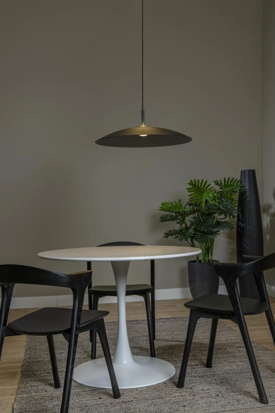 Lucide MENGA - Zu00e1vesnu00e9 svetlo - u00d8 60 cm - LED tlmenu00e9 - 1x18,6W 2700K - Smoke Grey | Pru00e9miovu00e9