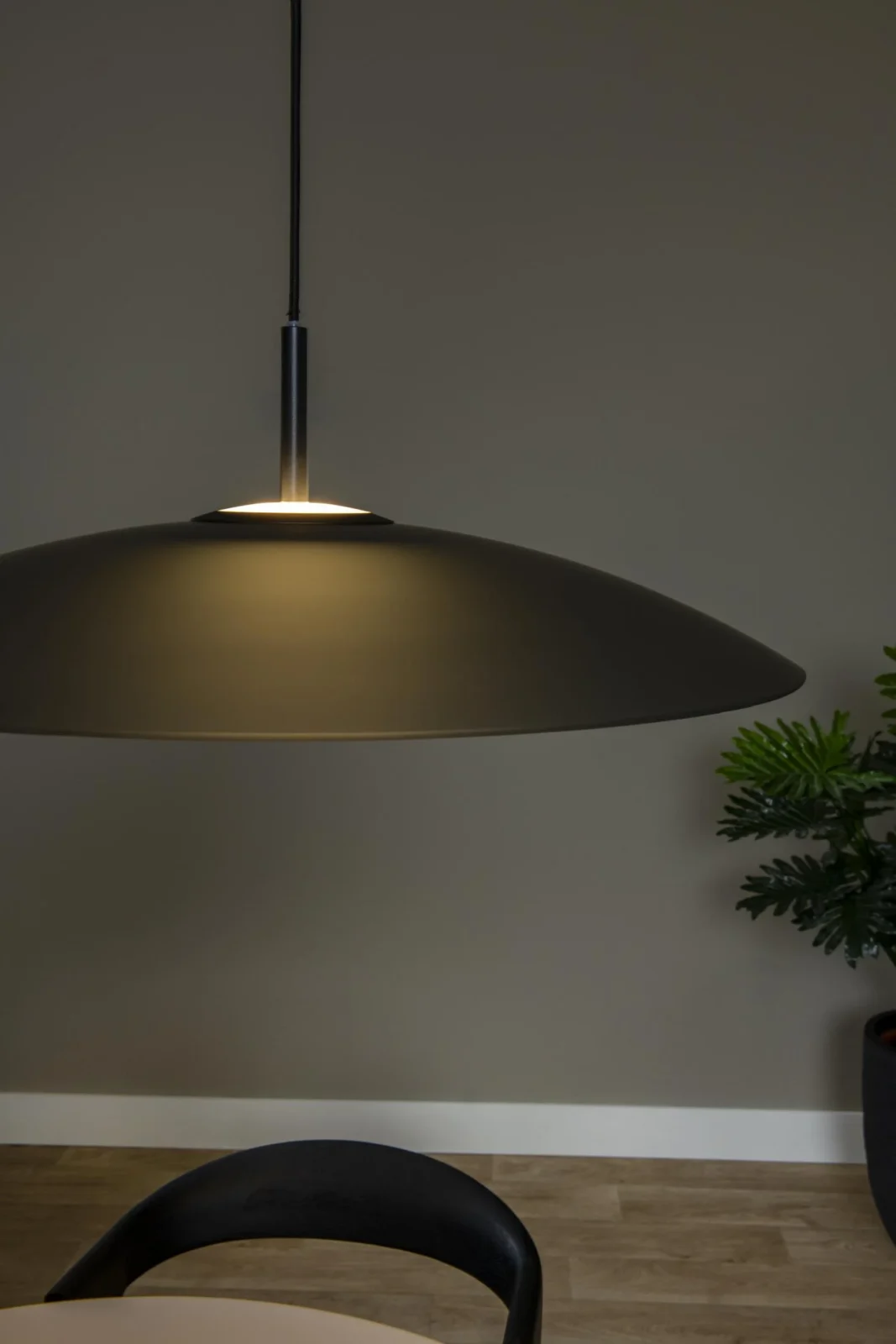 Lucide MENGA - Zu00e1vesnu00e9 svetlo - u00d8 60 cm - LED tlmenu00e9 - 1x18,6W 2700K - Smoke Grey | Pru00e9miovu00e9