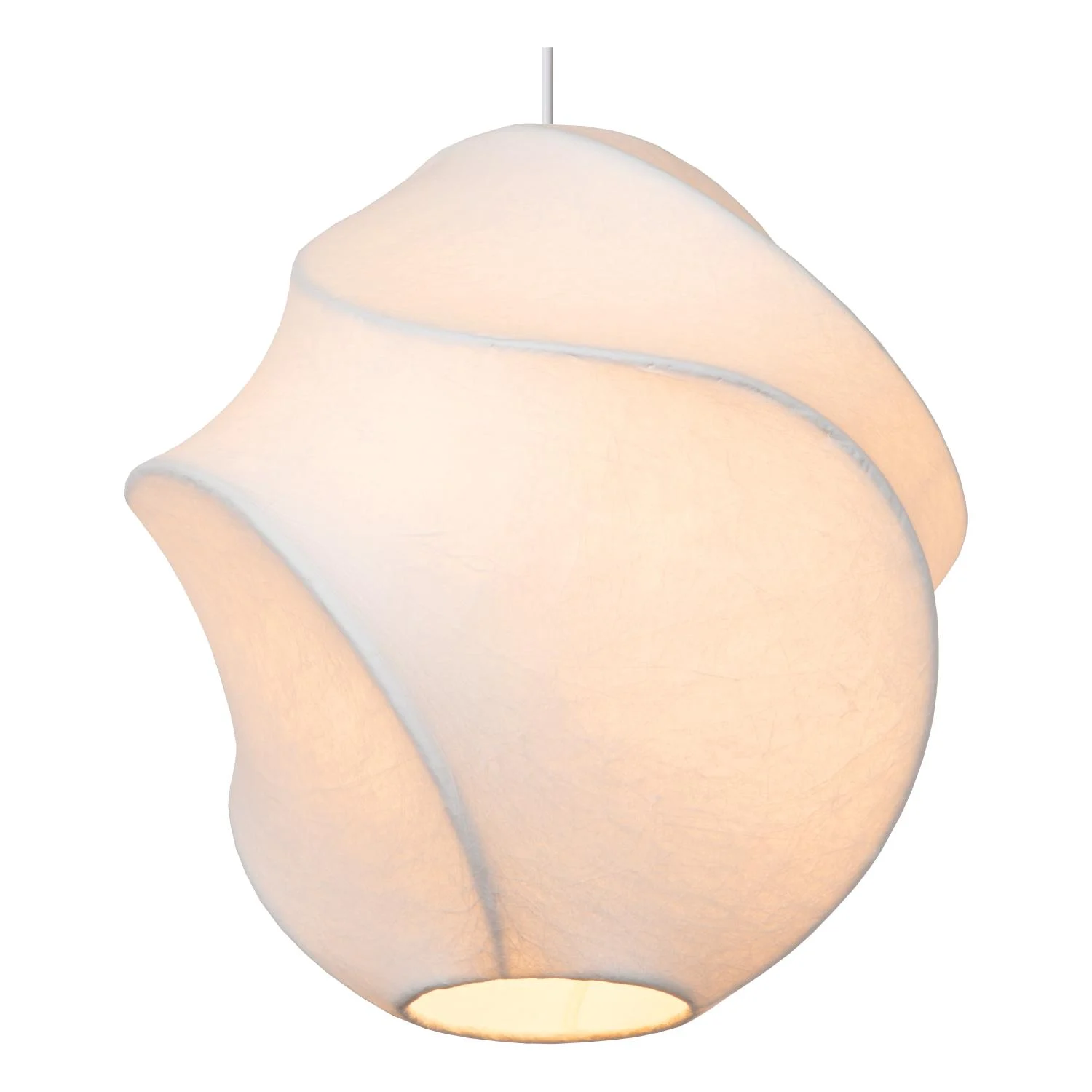 Lucide LA VAGUE - Zu00e1vesnu00e9 svetlo - u00d8 25 cm - 1xE27 - biela - Essential