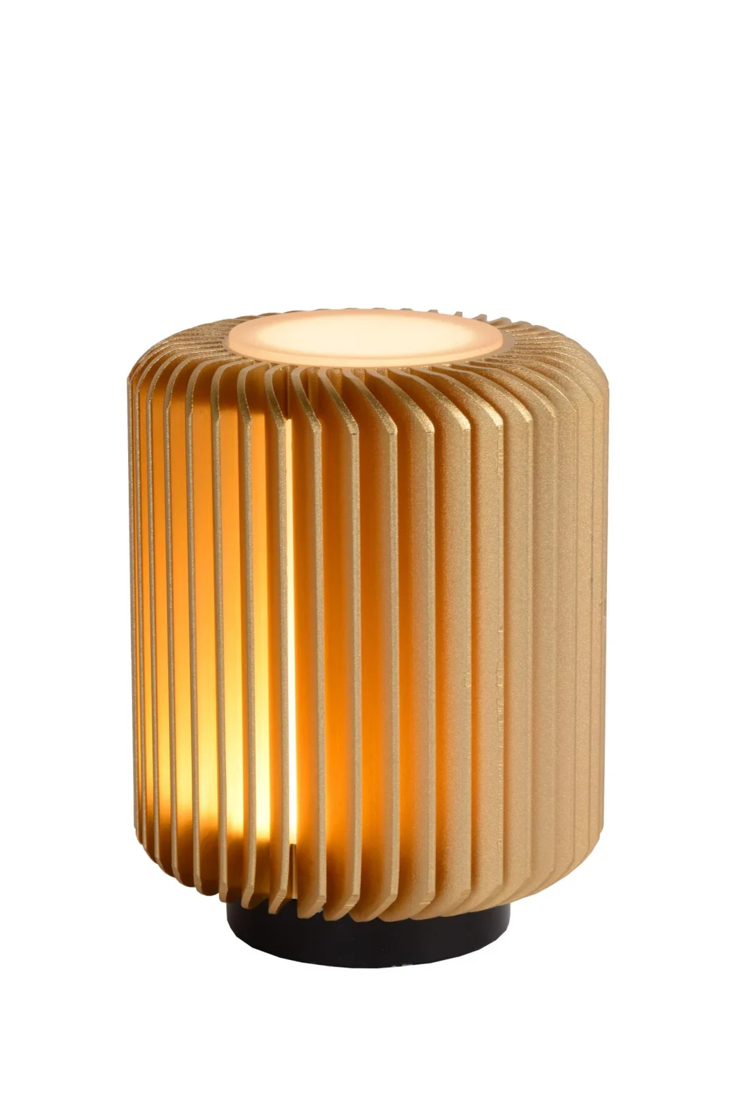 Lucide TURBIN - Stolnu00e1 lampa - u00d8 10,6 cm - LED - 1x5W 3000K - Matt Gold / Brass