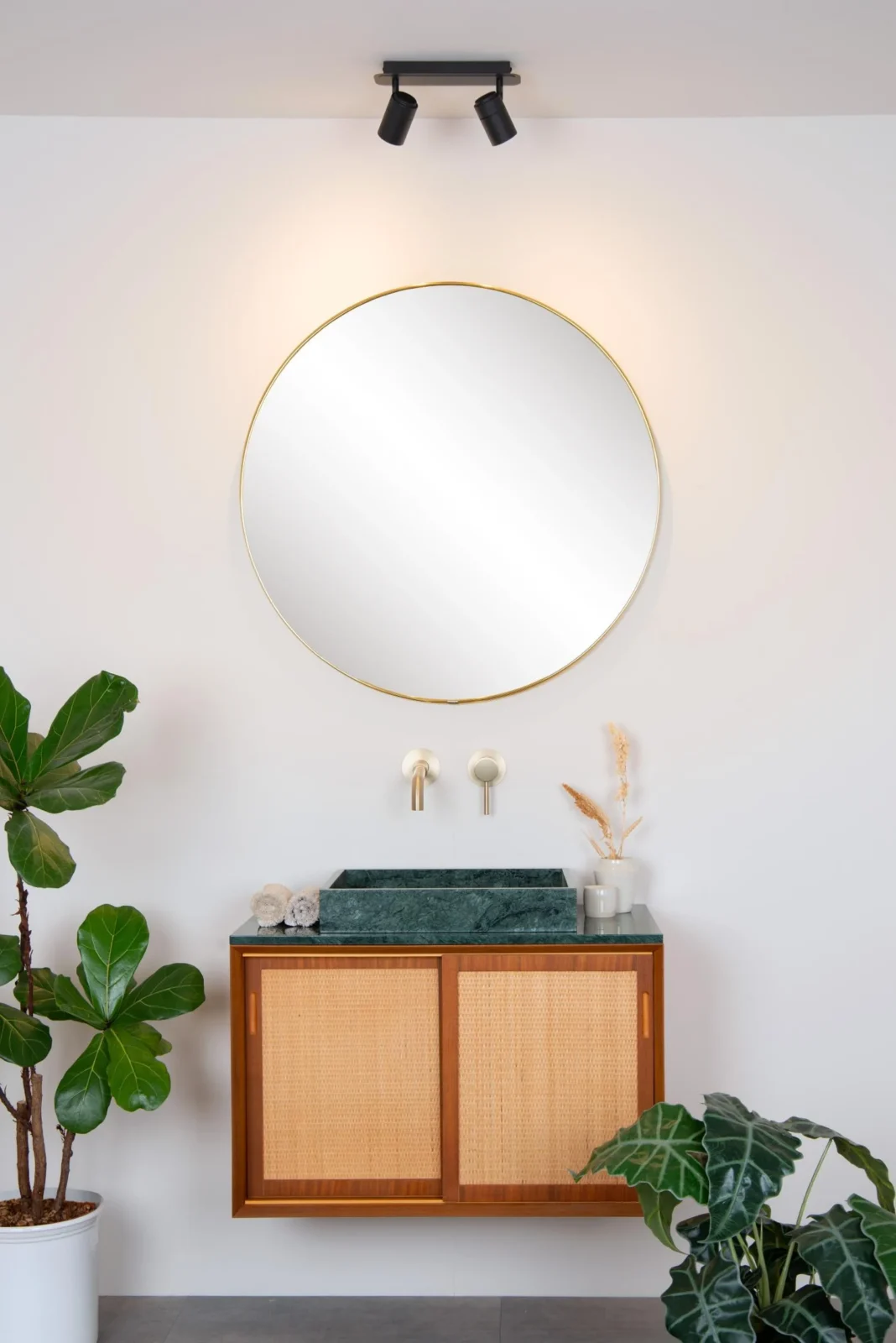Lucide LENNERT - Stropnu00e9 reflektory Ku00fapeu013eu0148a - LED stmenu00e1. - GU10 - 2x5W 3000K - IP44 - u010dierna