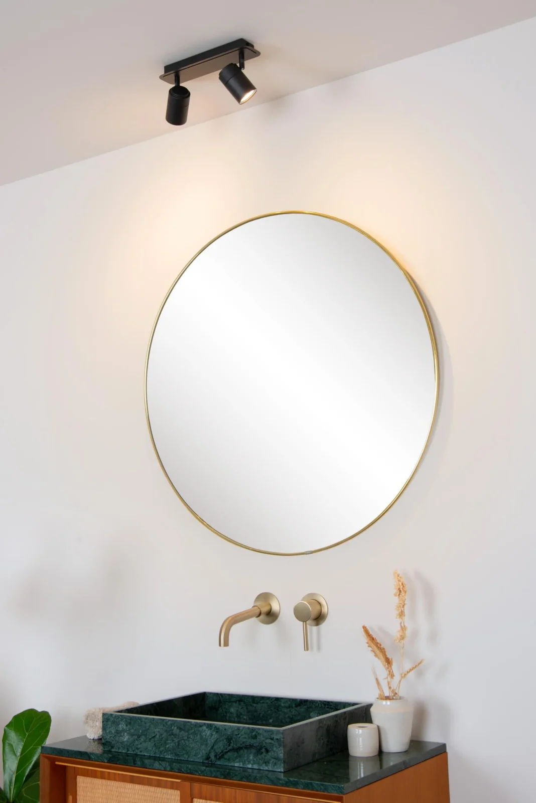 Lucide LENNERT - Stropnu00e9 reflektory Ku00fapeu013eu0148a - LED stmenu00e1. - GU10 - 2x5W 3000K - IP44 - u010dierna