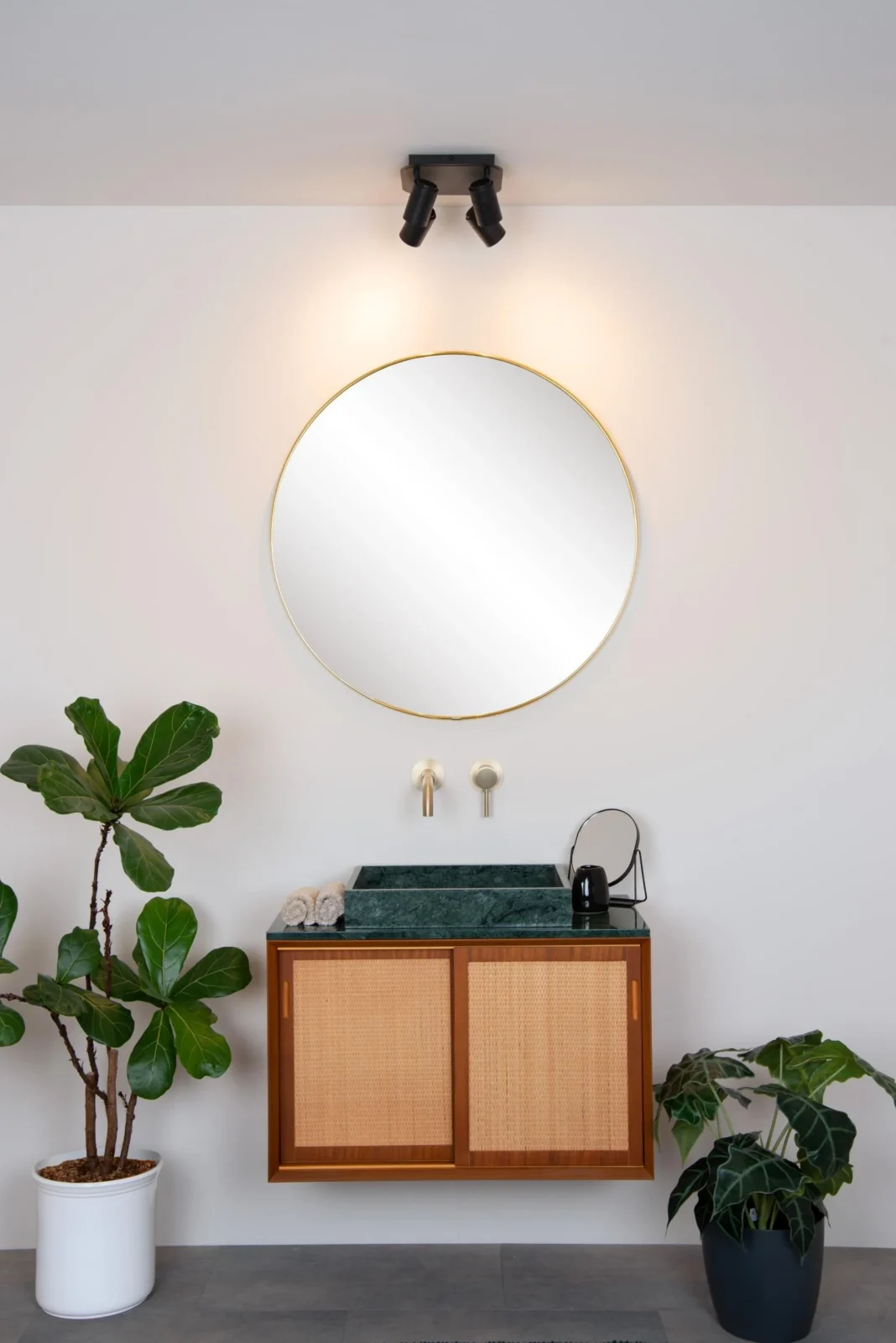 Lucide LENNERT - Stropnu00e9 reflektory Ku00fapeu013eu0148a - LED tlmenu00e9. - GU10 - 4x5W 3000K - IP44 - u010dierna
