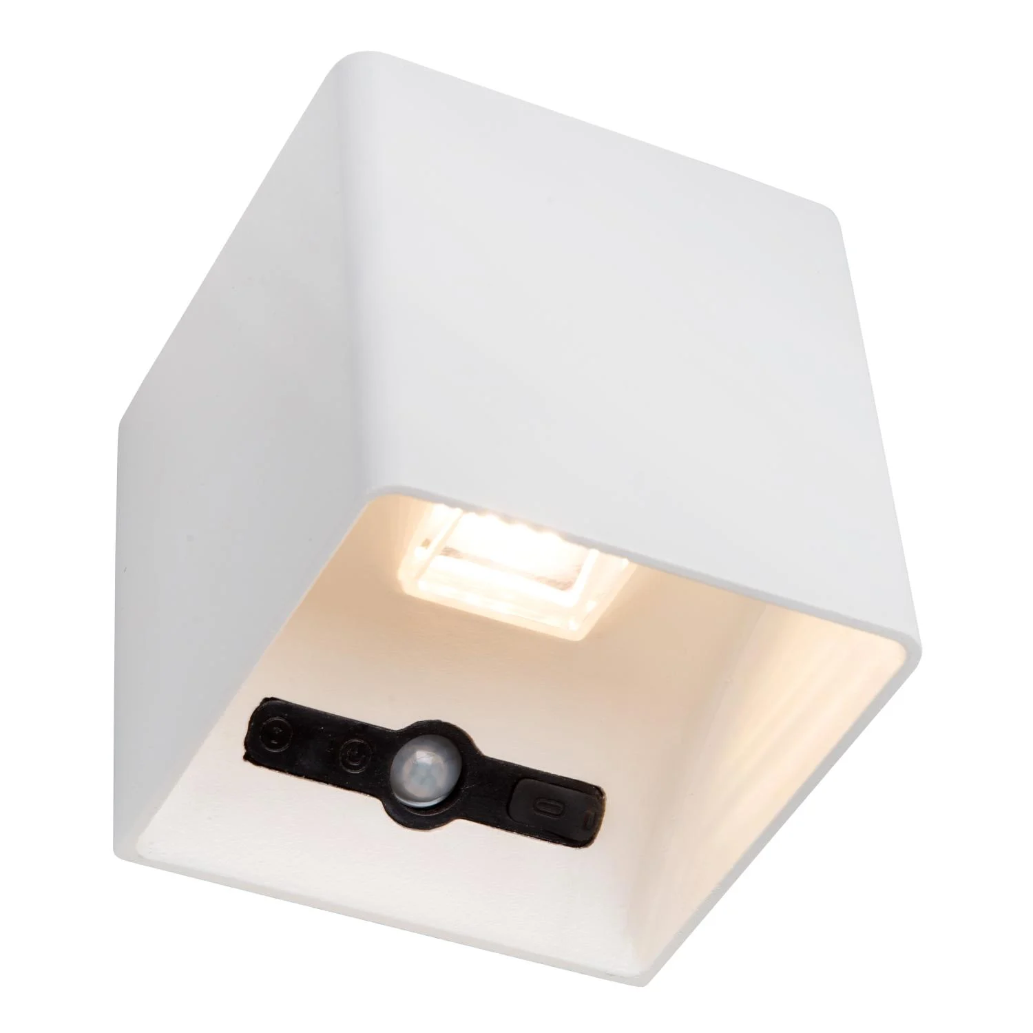 Lucide VERTIGO - Nabu00edjateu013enu00e9 nu00e1stennu00e9 svetlo do interiu00e9ru/exteriu00e9ru - batu00e9riovu00fd balu00edk - LED tlmenu00fd. - 1x6W 2700K - IP54 - pohybovu00fd senzor - magneticku00fd - biely