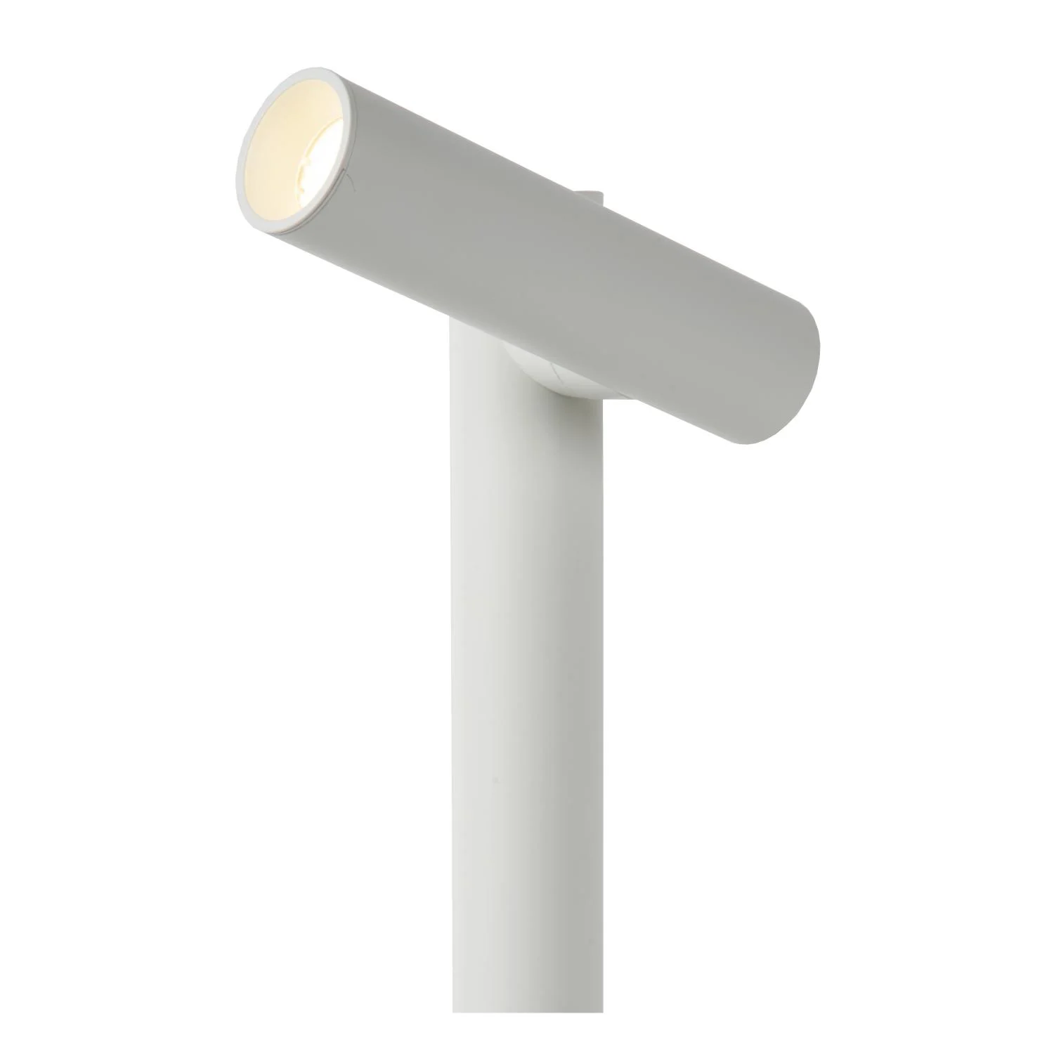 Lucide ANTRIM - Nabu00edjateu013enu00e1 stolnu00e1 lampa vnu00fatornu00e1/vonkaju0161ia - batu00e9riovu00fd balu00edk - LED tlmenu00fd. - 1x2,2W 2700K - IP54 - s bezdru00f4tovou nabu00edjacou podlou017ekou - biela