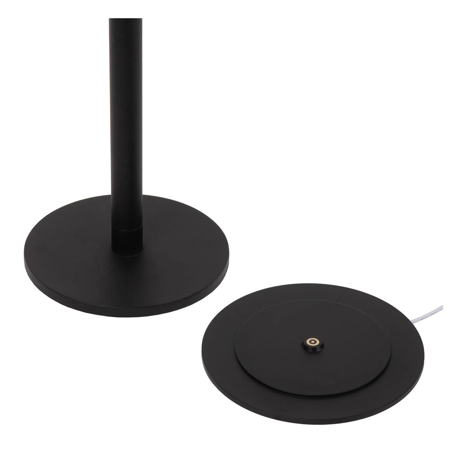 Lucide ANTRIM - Nabu00edjateu013enu00e1 podlahovu00e1 lampa na u010du00edtanie do interiu00e9ru/exteriu00e9ru - batu00e9riovu00fd balu00edk - LED tlmenu00fd. - 1x2,2W 2700K - IP54 - s bezdru00f4tovou nabu00edjacou podlou017ekou - u010dierna