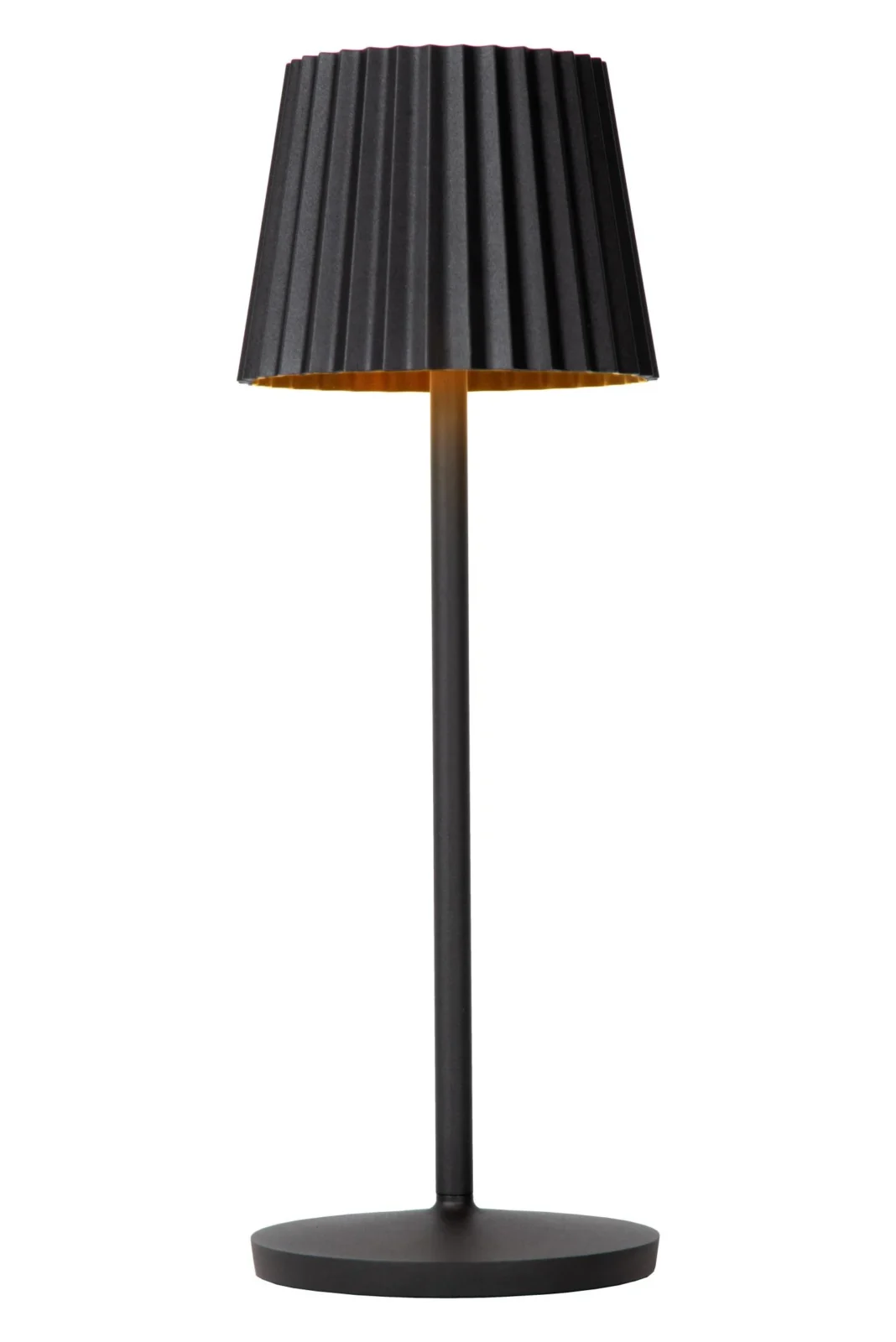 Lucide JUSTINE - Nabu00edjateu013enu00e1 stolnu00e1 lampa do interiu00e9ru/exteriu00e9ru - batu00e9riovu00fd balu00edk - LED tlmenu00fd. - 1x2W 2700K - IP54 - s bezdru00f4tovou nabu00edjacou podlou017ekou - u010dierna