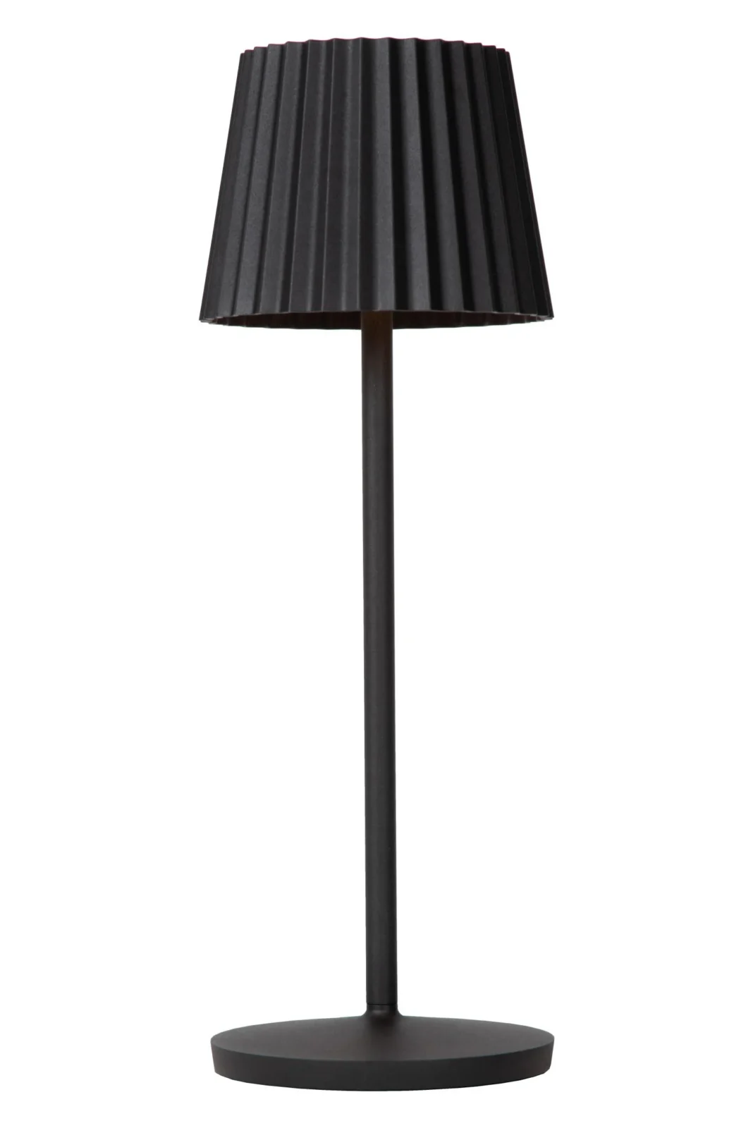 Lucide JUSTINE - Nabu00edjateu013enu00e1 stolnu00e1 lampa do interiu00e9ru/exteriu00e9ru - batu00e9riovu00fd balu00edk - LED tlmenu00fd. - 1x2W 2700K - IP54 - s bezdru00f4tovou nabu00edjacou podlou017ekou - u010dierna