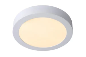 Lucide BRICE-LED - Spu00fau0161u0165acie stropnu00e9 svetlo Ku00fapeu013eu0148a - u00d8 24 cm - LED stmievanu00e1. - 1x15W 3000K - IP44 - biela