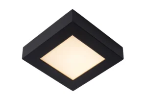 Lucide BRICE-LED - Spu00fau0161u0165acie stropnu00e9 svetlo Ku00fapeu013eu0148a - LED tlmenu00e9. - 1x15W 3000K - IP44 - u010dierna