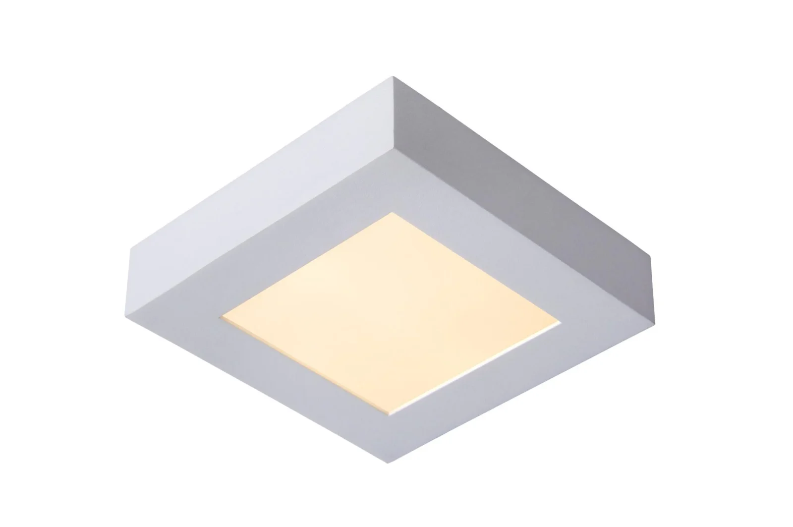 Lucide BRICE-LED - Spu00fau0161u0165acie stropnu00e9 svetlo Ku00fapeu013eu0148a - LED tlmenu00e1 - 1x15W 3000K - IP44 - biela