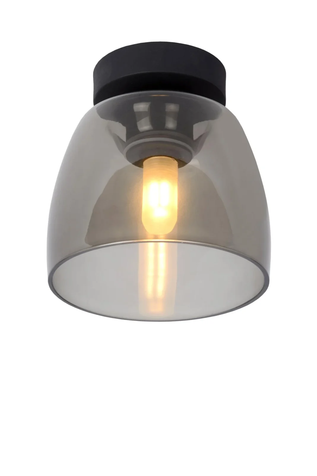 Lucide TYLER - Spu00fau0161u0165acie stropnu00e9 svetlo Ku00fapeu013eu0148a - u00d8 16,1 cm - 1xG9 - IP44 - u010cierna