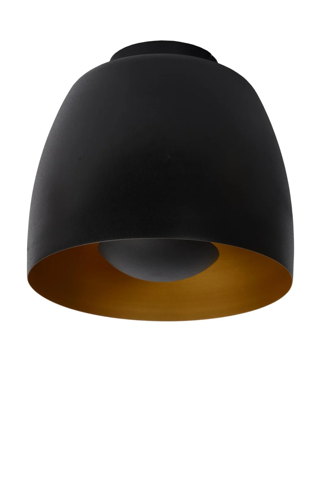 Lucide NOLAN - Zapustenu00e9 stropnu00e9 svetlo - u00d8 24 cm - 1xE27 - u010dierne