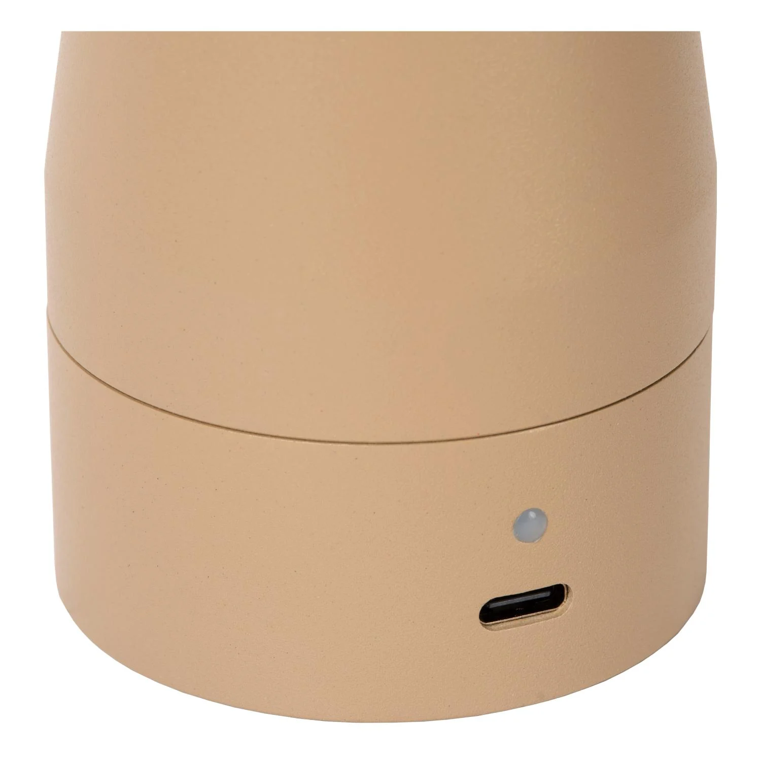 Lucide IPSOS - Nabu00edjateu013enu00e1 stolnu00e1 lampa - Batu00e9riovu00fd balu00edk - LED tlmenu00fd. - 1x3W 2700K - Taupe