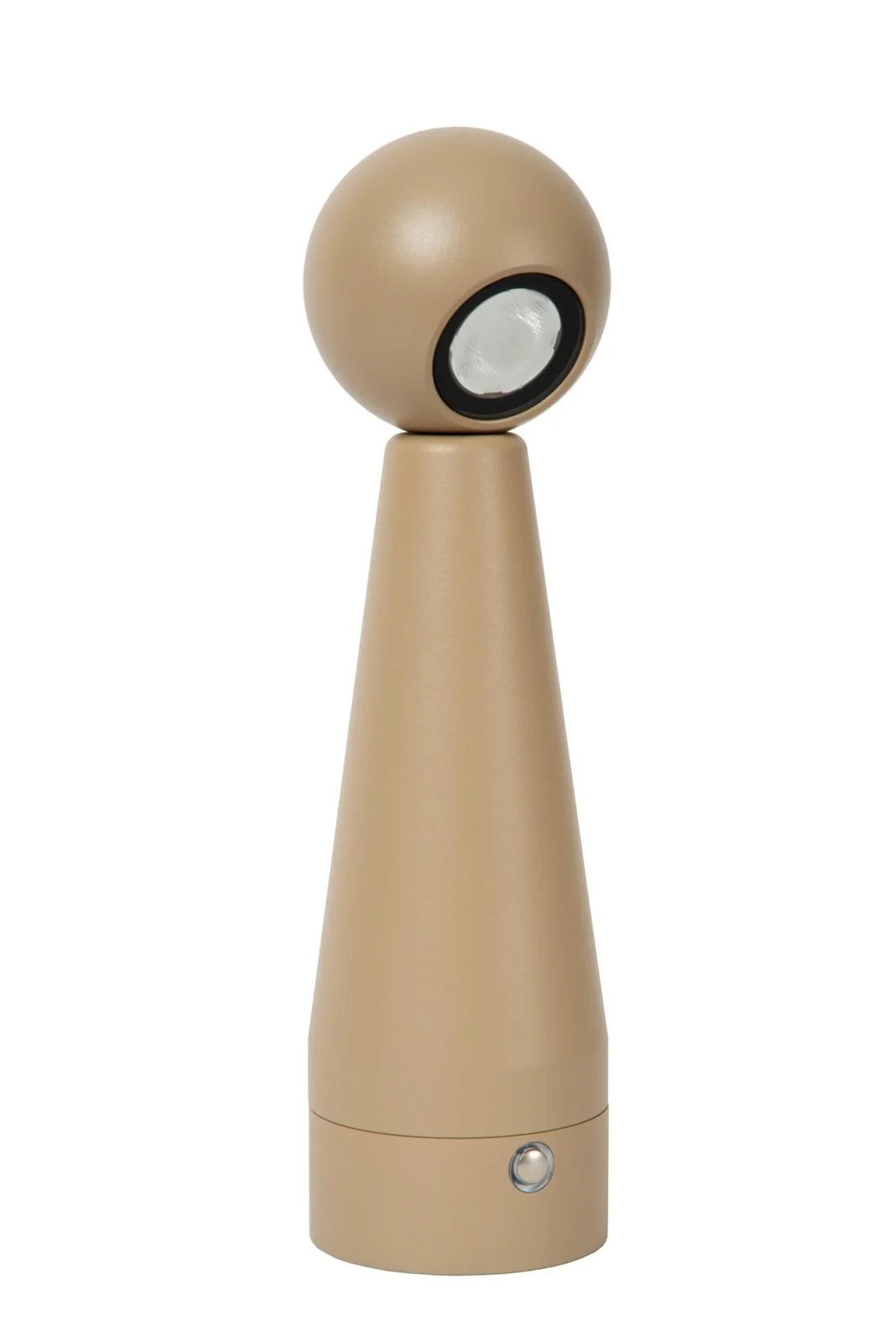 Lucide IPSOS - Nabu00edjateu013enu00e1 stolnu00e1 lampa - Batu00e9riovu00fd balu00edk - LED tlmenu00fd. - 1x3W 2700K - Taupe
