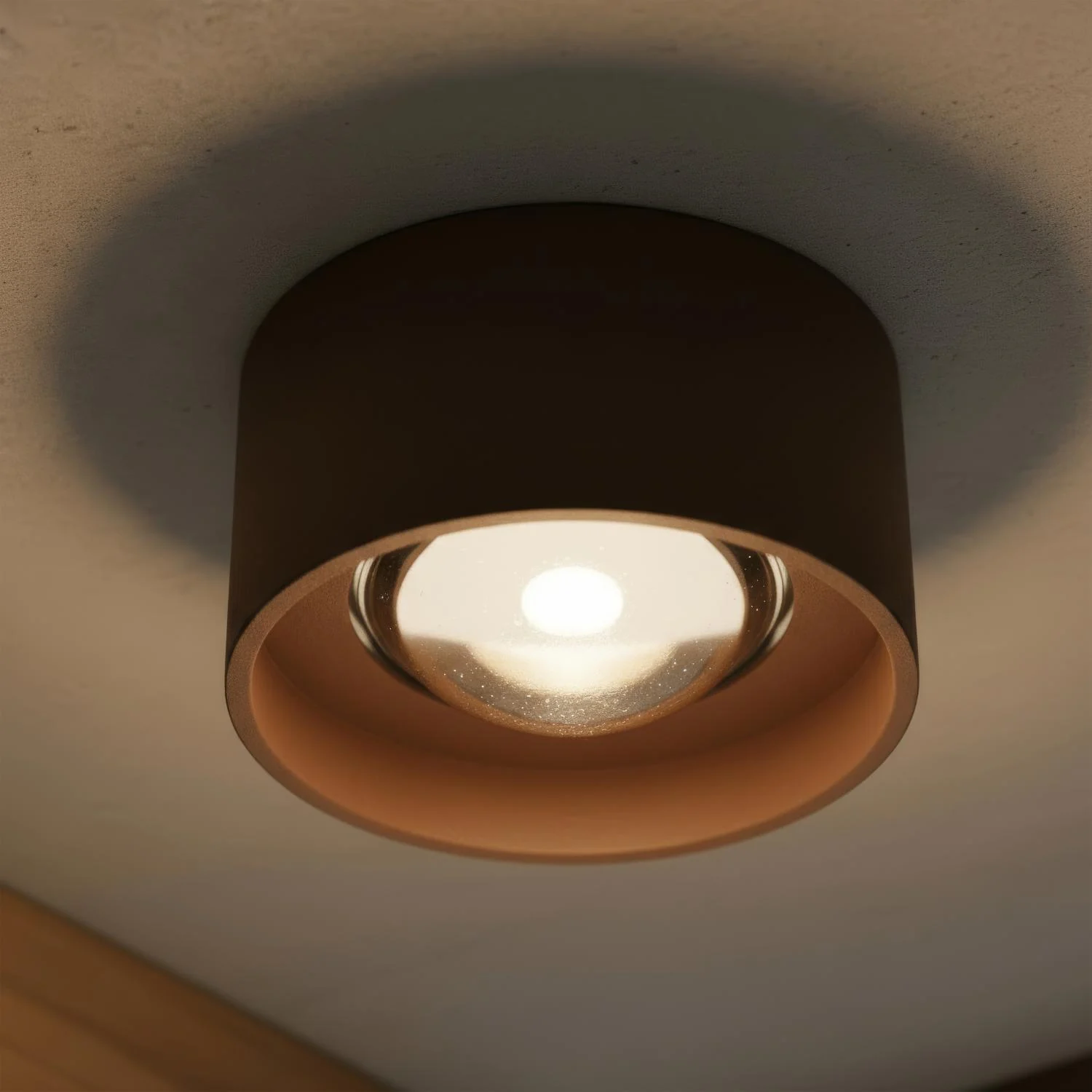 Lucide LENZ - Stropnu00e9 reflektory Vnu00fatornu00e9/vonkaju0161ie - u00d8 11 cm - LED - 1x8W 2700K - IP54 - Hrdzavu00e1 hnedu00e1 | Essential