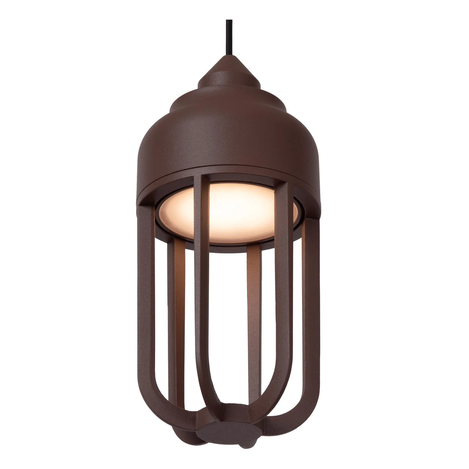 Lucide WELLS - Zu00e1vesnu00e9 svetlo vnu00fatornu00e9/vonkaju0161ie - u00d8 10 cm - LED - 1x8W 2700K - IP54 - Hrdzavu00e1 hnedu00e1 | Essential
