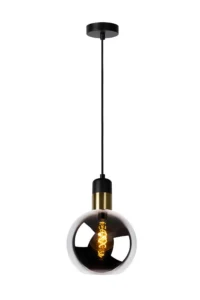 Lucide JULIUS - Zu00e1vesnu00e9 svetlo - u00d8 20 cm - 1xE27 - Smoke Grey