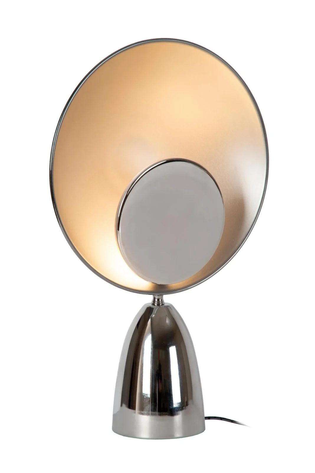 Lucide CASTAMAR - Stolnu00e1 lampa - u00d8 25,5 cm - LED - 1x8W 2100K - Chru00f3m