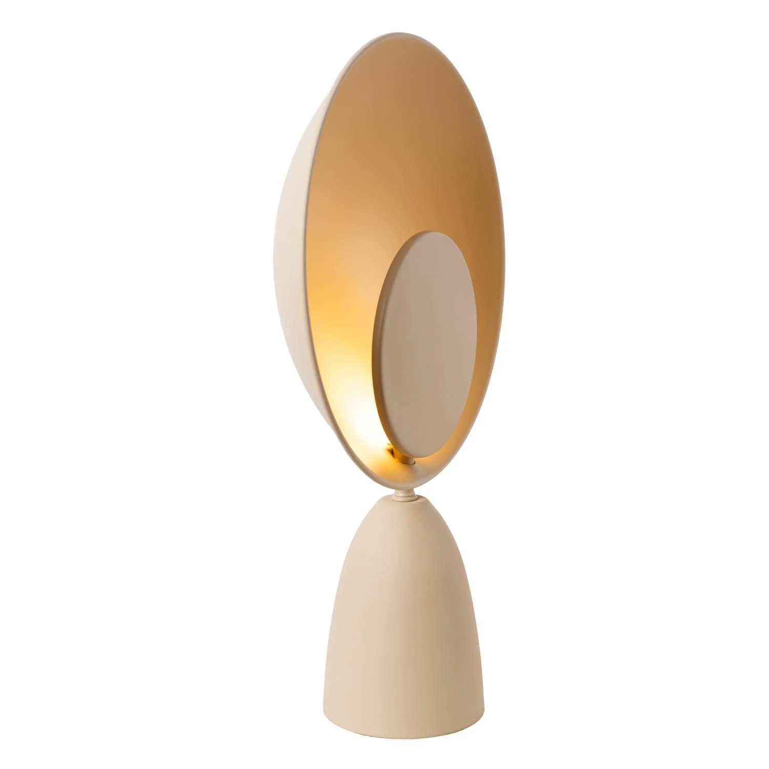 Lucide CASTAMAR - Stolnu00e1 lampa - u00d8 25,5 cm - LED - 1x8W 2100K - Taupe