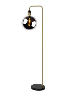 Lucide JULIUS - Stojaca lampa - u00d8 28 cm - 1xE27 - Smoke Grey