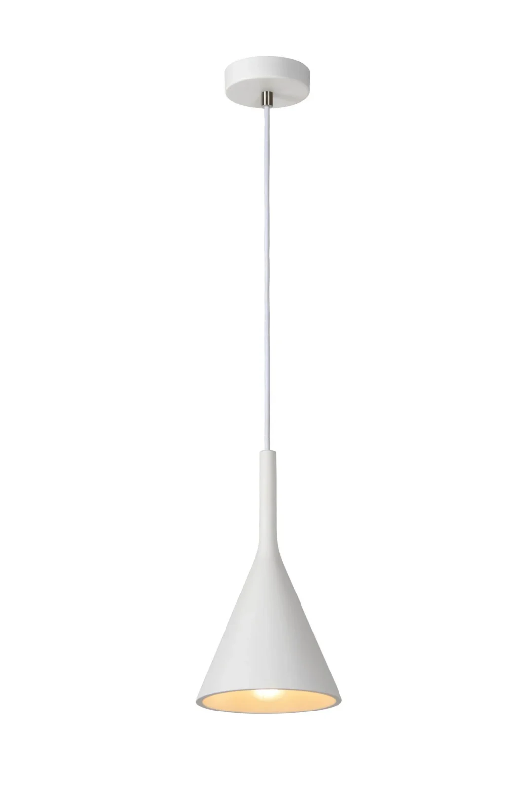 Lucide GIPSY - zu00e1vesnu00e9 svetlo - u00d8 16,5 cm - 1xE27 - biela