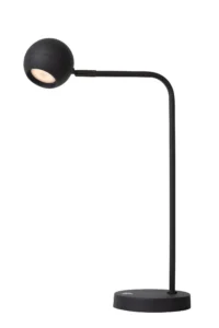 Lucide COMET - Nabu00edjateu013enu00e1 stolnu00e1 lampa - Batu00e9riovu00fd balu00edk - LED 3 StepDim - 1x3W 2700K - u010dierna