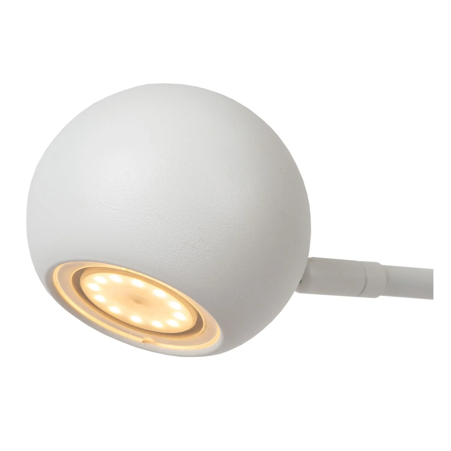 Lucide COMET - Nabu00edjateu013enu00e1 stolnu00e1 lampa - Batu00e9riovu00fd balu00edk - LED 3 StepDim - 1x3W 2700K - biela