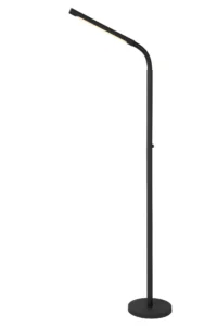 Lucide GILLY - Nabu00edjateu013enu00e1 stojacia lampa na u010du00edtanie - Batu00e9ria - LED tlmenu00e1 - 1x6W 2700K - u010dierna