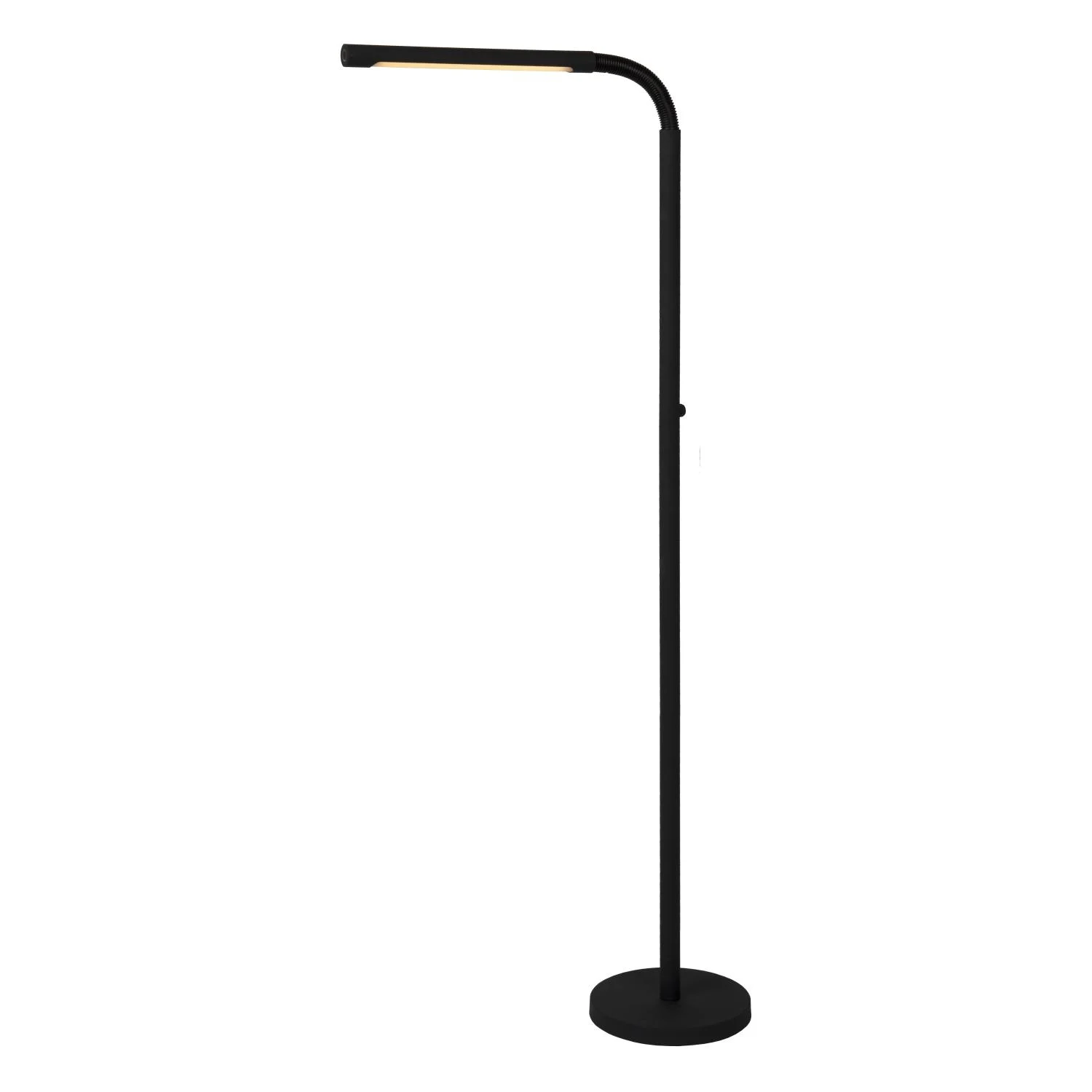 Lucide GILLY - Nabu00edjateu013enu00e1 stojacia lampa na u010du00edtanie - Batu00e9ria - LED tlmenu00e1 - 1x6W 2700K - u010dierna